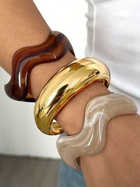 Chunky Bangle Bracelet set R664